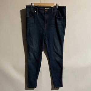 Madewell 10” high-rise skinny Women's Dark Blue Jeans